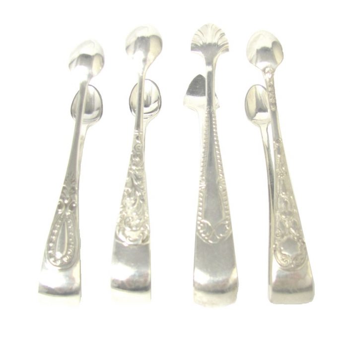 Vintage silver plate sugar tongs